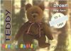 TY Beanie Babies BBOC Card - Series 1 Retired (SILVER) - TEDDY BROWN NEW FACE (Mint)