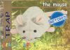 TY Beanie Babies BBOC Card - Series 1 Retired (BLUE) - TRAP the Mouse (Mint)