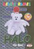 TY Beanie Babies BBOC Card - Series 2 Birthday (GREEN) - HALO the Bear (Mint)