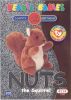 TY Beanie Babies BBOC Card - Series 2 Birthday (SILVER) - NUTS the Squirrel (Mint)