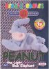 TY Beanie Babies BBOC Card - Series 2 Birthday (GREEN) - PEANUT the Light Blue Elephant (Mint)