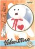 TY Beanie Babies BBOC Card - Series 3 Limited Edition - VALENTINO the Bear (Mint)