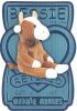 TY Beanie Babies BBOC Card - Series 3 Retired (TEAL) - BESSIE the Cow (Mint)