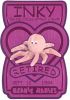 TY Beanie Babies BBOC Card - Series 3 Retired (MAGENTA) - INKY the Tan Octopus without Mouth (Mint)