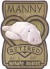 TY Beanie Babies BBOC Card - Series 3 Retired (GOLD) - MANNY the Manatee (Mint)