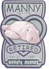 TY Beanie Babies BBOC Card - Series 3 Retired (SILVER) - MANNY the Manatee (Mint)