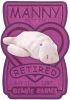 TY Beanie Babies BBOC Card - Series 3 Retired (MAGENTA) - MANNY the Manatee (Mint)