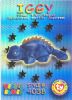 TY Beanie Babies BBOC Card - Series 3 Wild (GOLD) - IGGY the Ty-Dye Iguana with Spine (Mint)