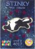 TY Beanie Babies BBOC Card - Series 3 Wild (MAGENTA) - STINKY the Skunk (Mint)