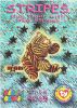 TY Beanie Babies BBOC Card - Series 3 Wild (GOLD) - STRIPES the Tiger with thin stripes (Mint)