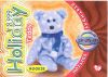 TY Beanie Babies BBOC Card - Series 4 Birthday (ORANGE) - 1999 HOLIDAY TEDDY (Mint)