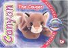 TY Beanie Babies BBOC Card - Series 4 Birthday (SILVER) - CANYON the Cougar (Mint)