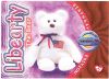 TY Beanie Babies BBOC Card - Series 4 Birthday (ORANGE) - LIBEARTY the Bear (Mint)