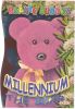 TY Beanie Babies BBOC Card - Series 4 - Beanie/Buddy Right (PURPLE) - MILLENNIUM the Bear (Mint)