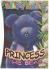 TY Beanie Babies BBOC Card - Series 4 - Beanie/Buddy Right (ORANGE) - PRINCESS the Bear (Mint)