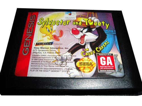 Sega Genesis Game - Sylvester and Tweety in Cagey Capers ...