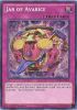 Yu-Gi-Oh Card - CROS-EN074 - JAR OF AVARICE (secret rare holo) (Mint)