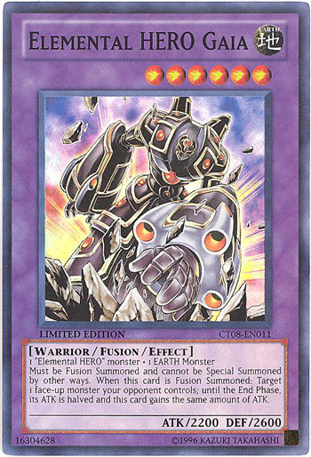 Yu-gi-oh Card - Ct08-en011 - Elemental Hero Gaia (super Rare Holo 