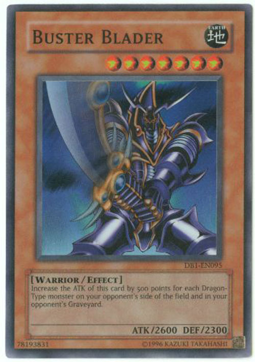 Yu Gi Oh Card DB EN BUSTER BLADER Super Rare Holo Mint Sell BBNovelties Com Sell