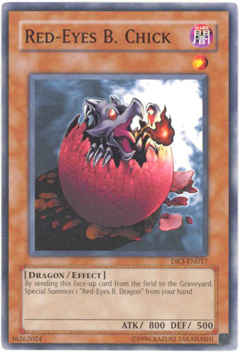 Yu-Gi-Oh Card - DR3-EN017 - RED-EYES B. CHICK (common) (Mint ...