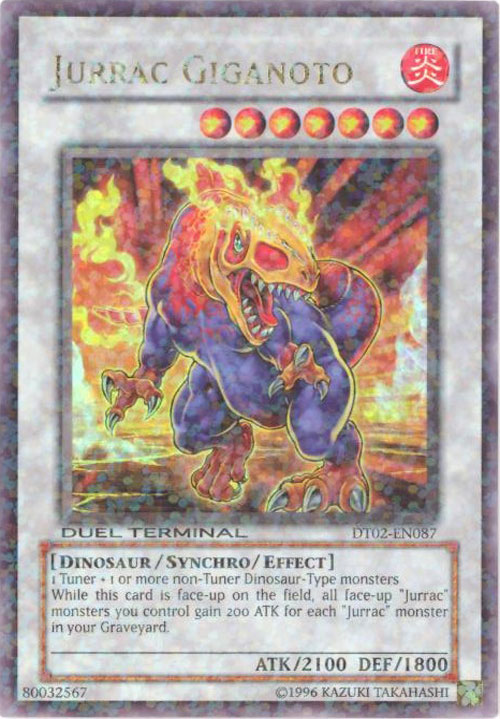 Yu-Gi-Oh Card - DT02-EN087 - JURRAC GIGANOTO (ultra rare parallel holo ...