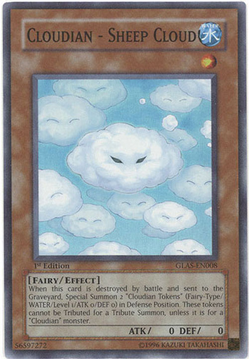 Yu-Gi-Oh Card - GLAS-EN008 - CLOUDIAN - SHEEP CLOUD (super rare holo ...