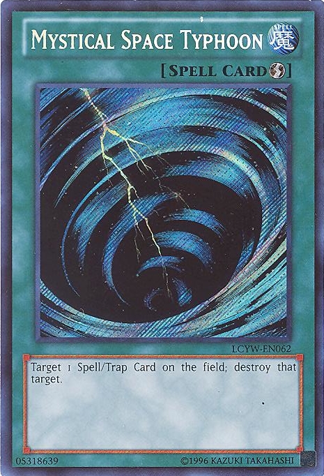 Yu-gi-oh Card - Lcyw-en062 - Mystical Space Typhoon (secret Rare Holo 