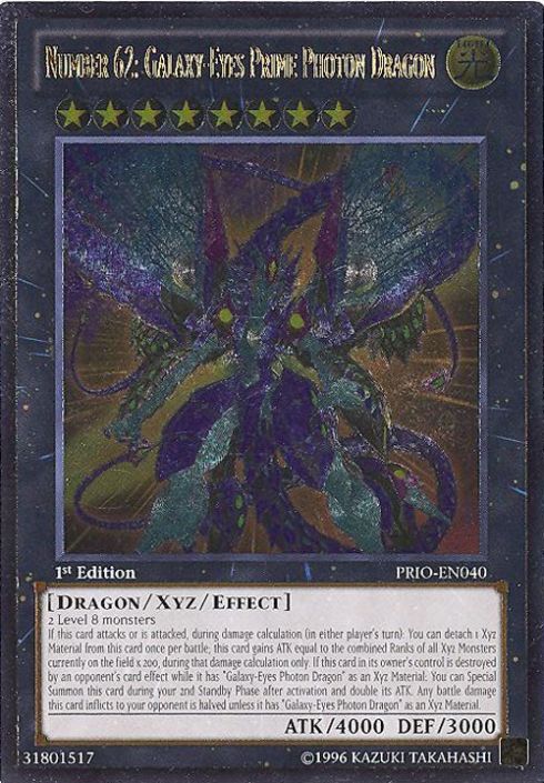 Yu Gi Oh Card Prio En040 Number 62 Galaxy Eyes Prime Photon Dragon Ultimate Rare Holo Sell2bbnovelties Com Sell Ty Beanie Babies Action Figures Barbies Cards Toys Selling Online