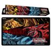 Yu-Gi-Oh! Rubberized Game Play Mat - EGYPTIAN GOD CARDS (Slifer, Obelisk & Ra)(24 x 14 inch) (New)