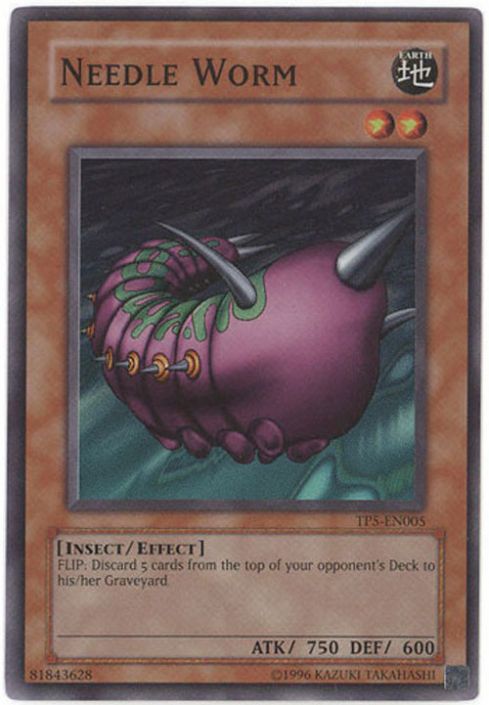 Yu-Gi-Oh Card - TP5-EN005 - NEEDLE WORM (super rare holo) (Mint)